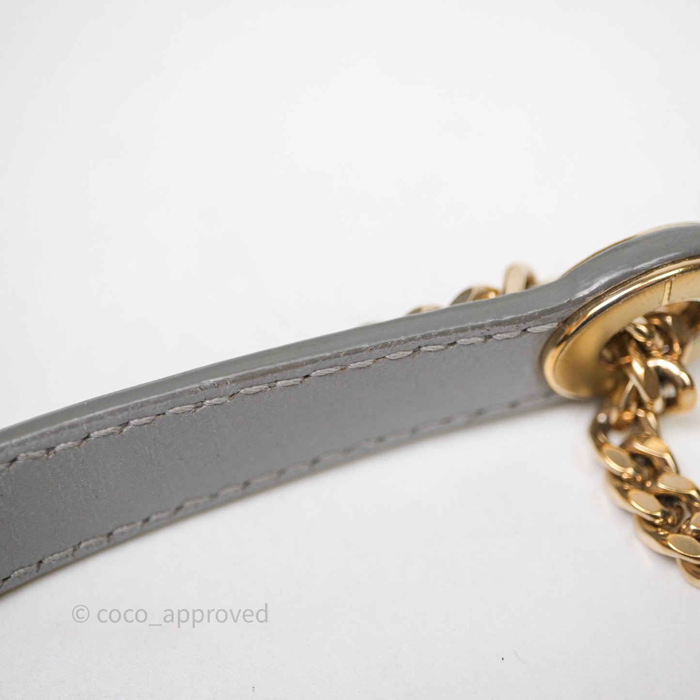 Christian Dior Mini Lady Dior Iridescent Grey Lambskin Cannage Gold Hardware