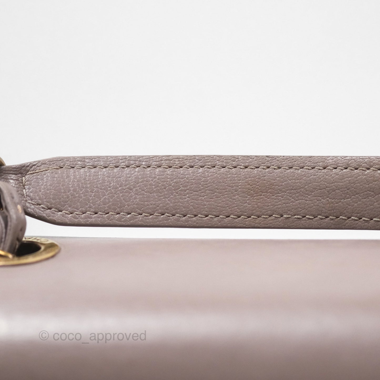 Chanel Coco Curve Flap Burnished Lilac Grey Calfskin Goatskin Antique Gold Hardware