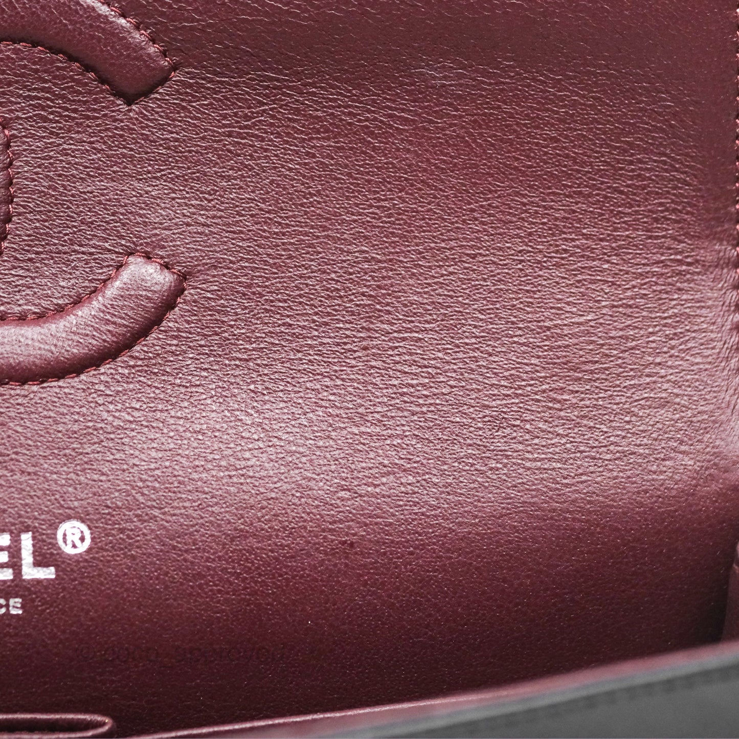 Chanel Classic M/L Medium Flap Quilted Black Lambskin Silver Hardware