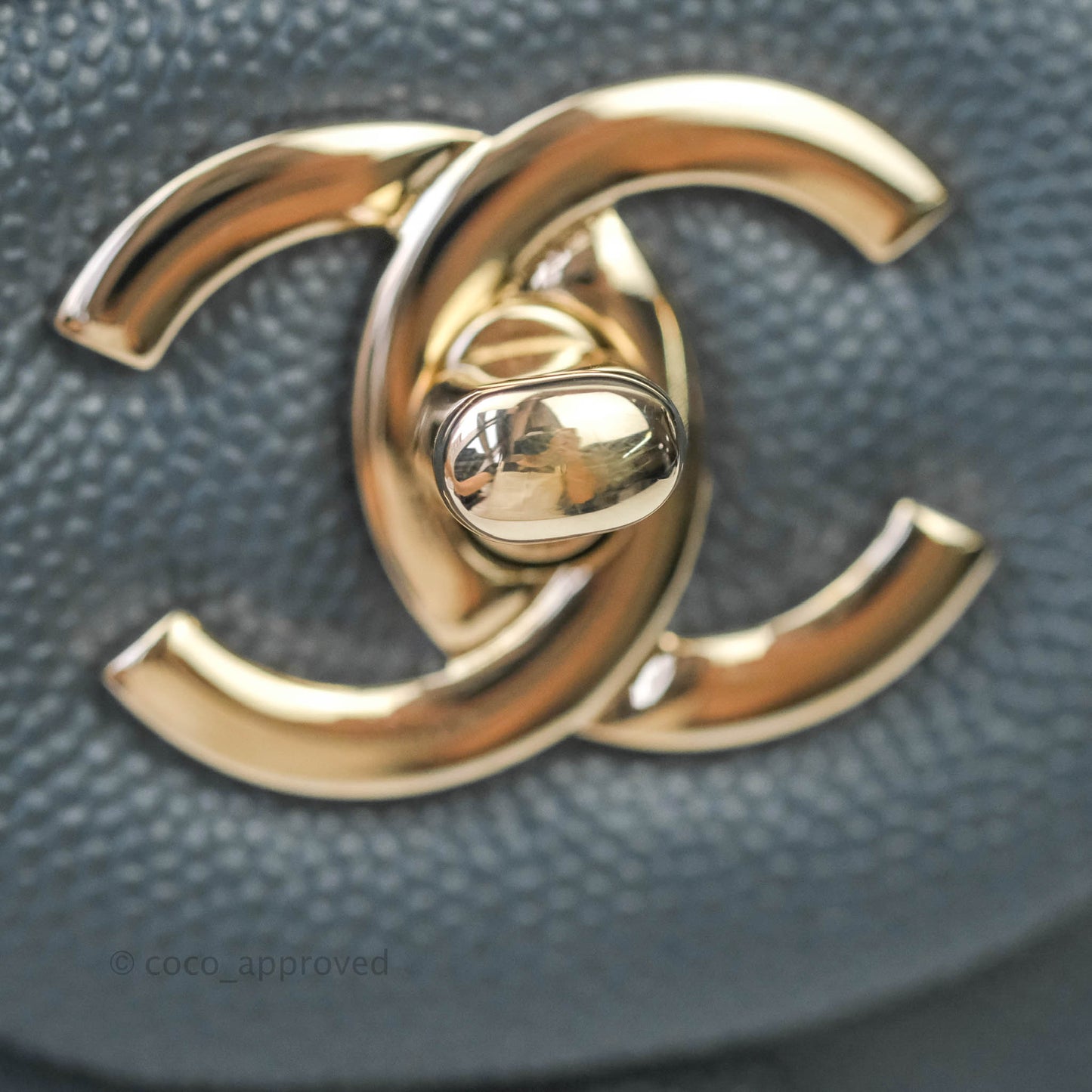 Chanel Jumbo Double Flap Grey Caviar Gold Hardware⁣⁣ 18B