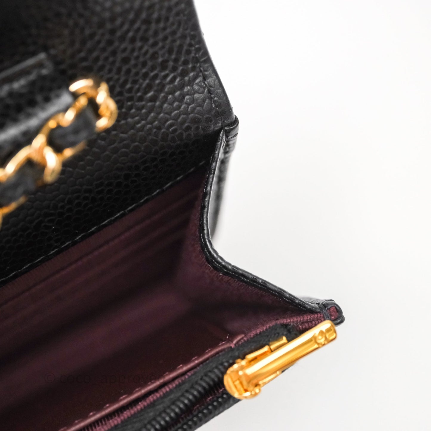 Chanel Quilted WOC Black Caviar Gold Hardware