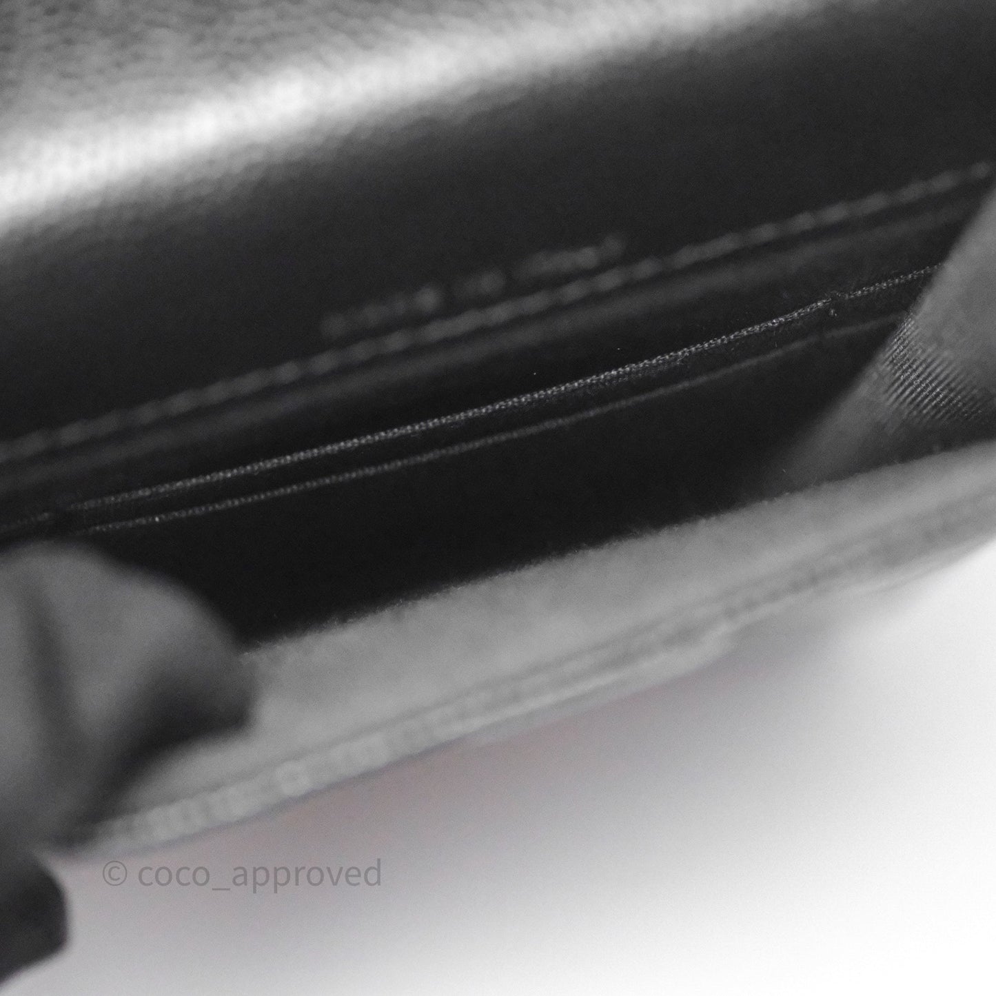 Chanel Incognito Phone Holder So Black Caviar Black Hardware