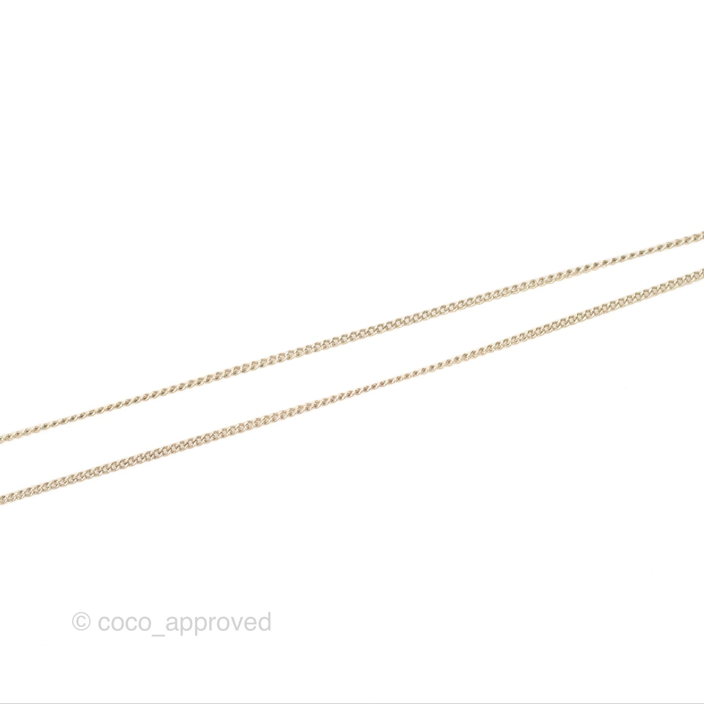 Chanel Crystal Lipstick Charm Pendant Necklace Gold Tone 08A