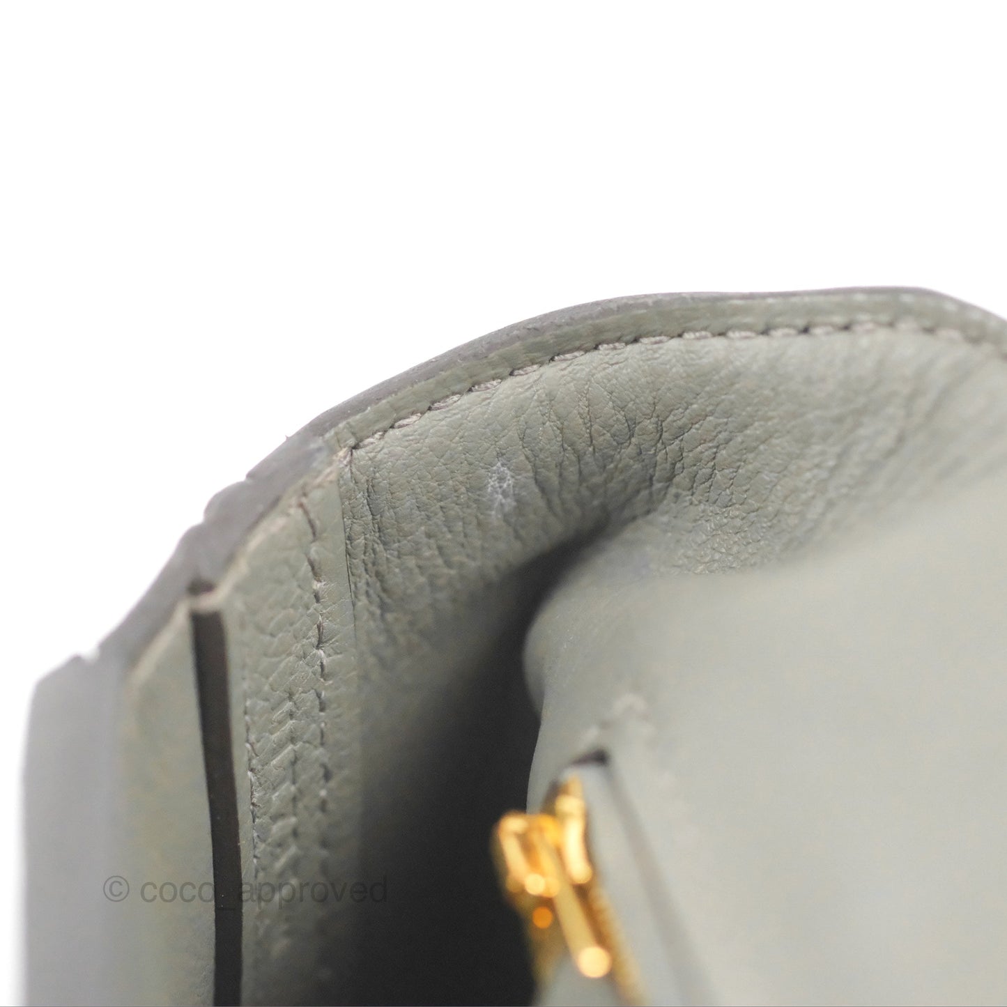 Hermès 24/24 21 Mini Gris Meyer 0L Evercolor/Swift Gold Hardware