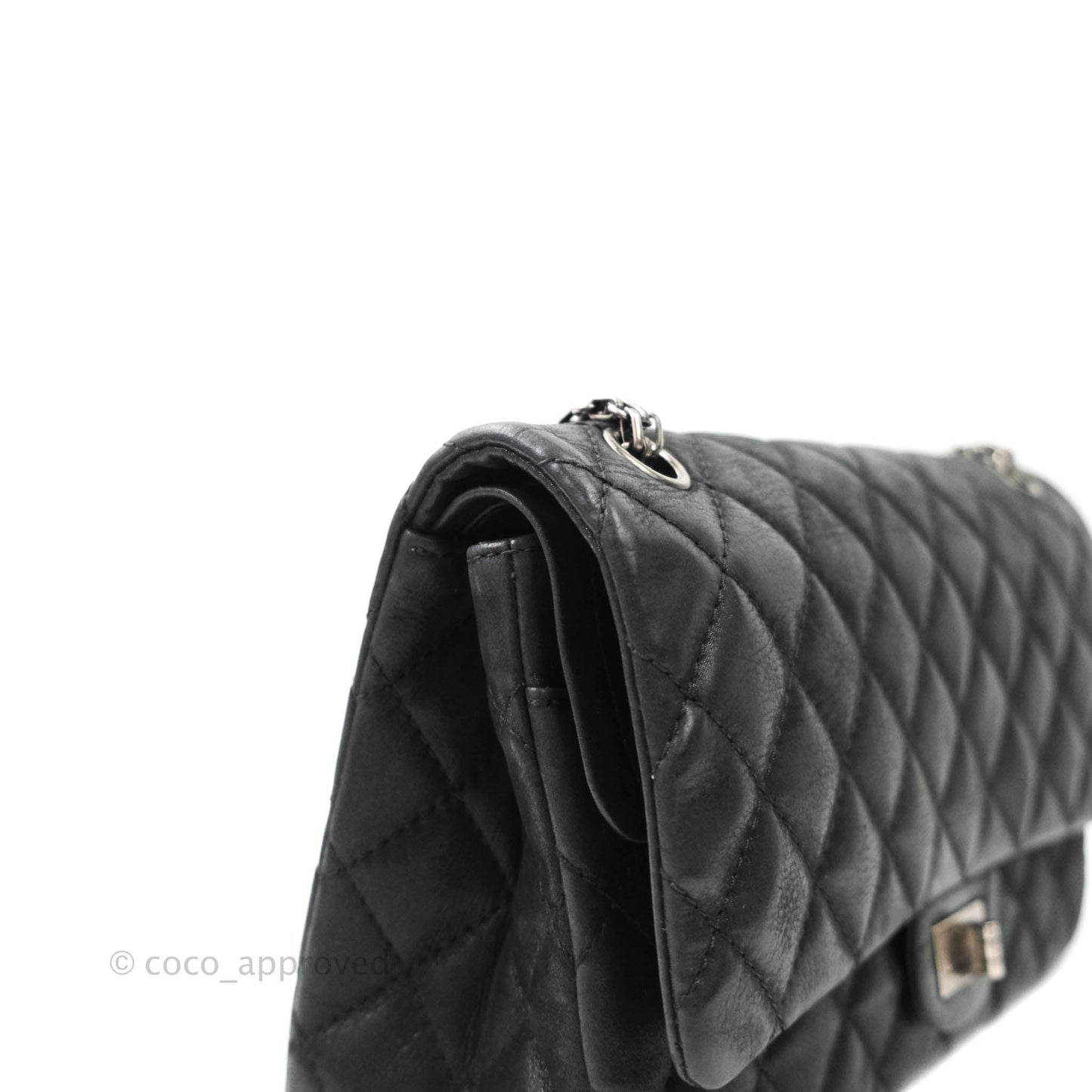 Chanel Reissue Quilted Aged Calfskin Black Ruthenium Hardware 226