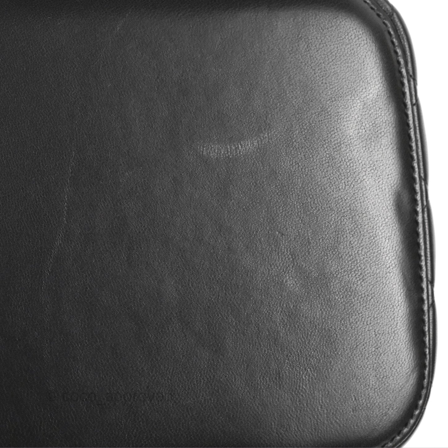 Chanel Classic Cosmetic Vanity Pouch Quilted Black Lambskin Gold Hardware