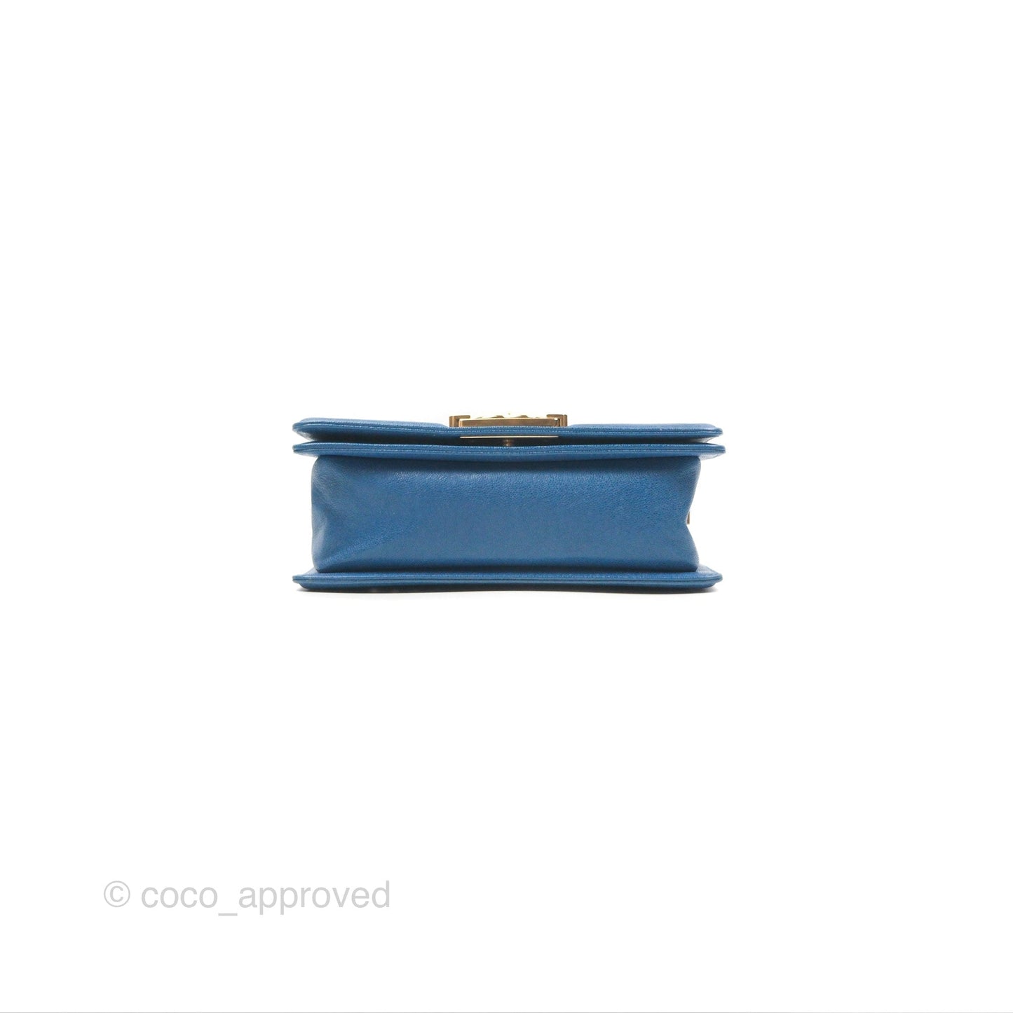 Chanel Small Boy Blue Caviar Gold Hardware