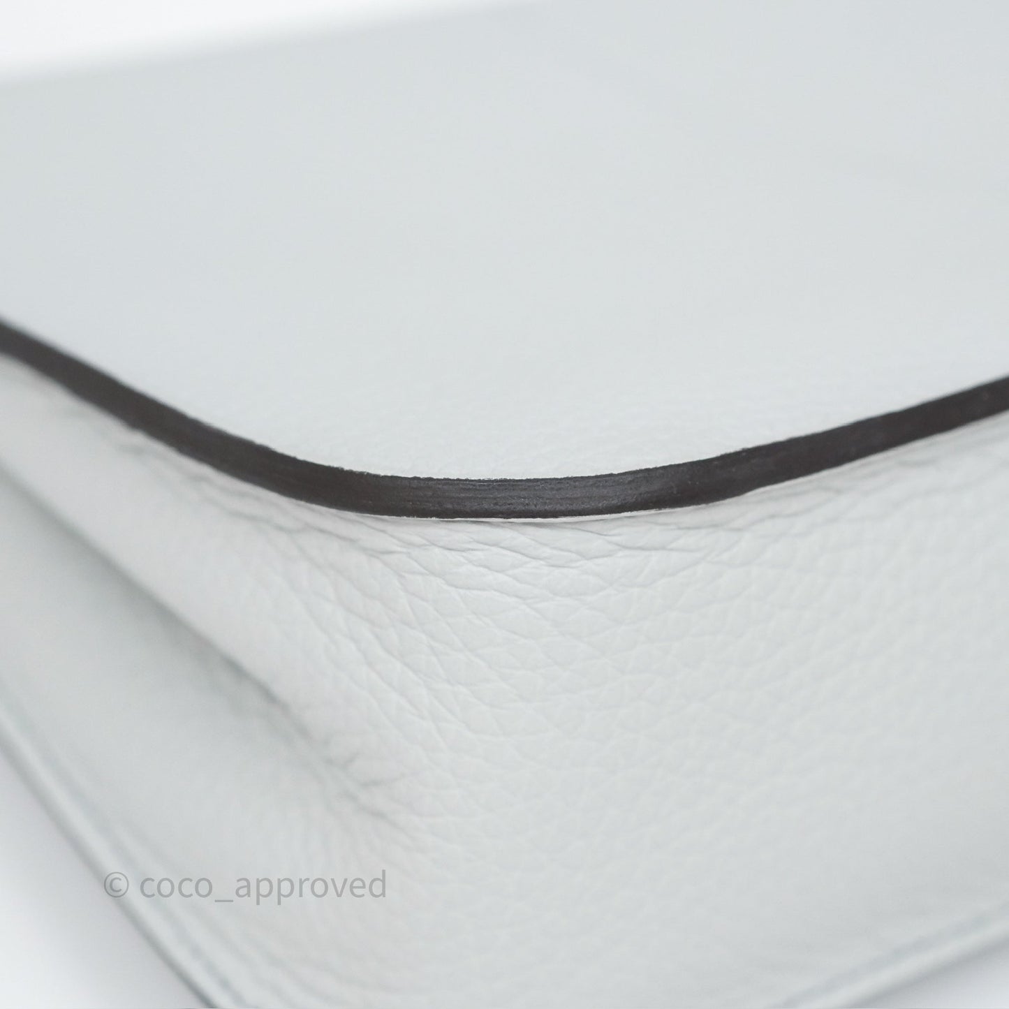 Hermès Halzan 25 Bleu Pale 08 Clemence Palladium Hardware