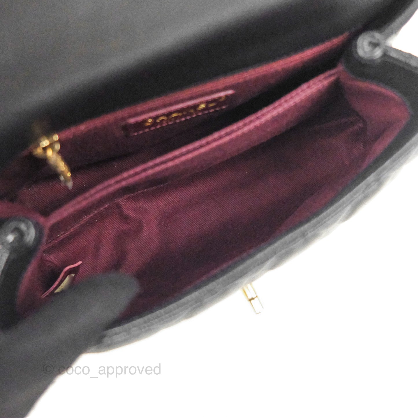 Chanel Small Coco Handle Quilted Black Caviar Gold Hardware