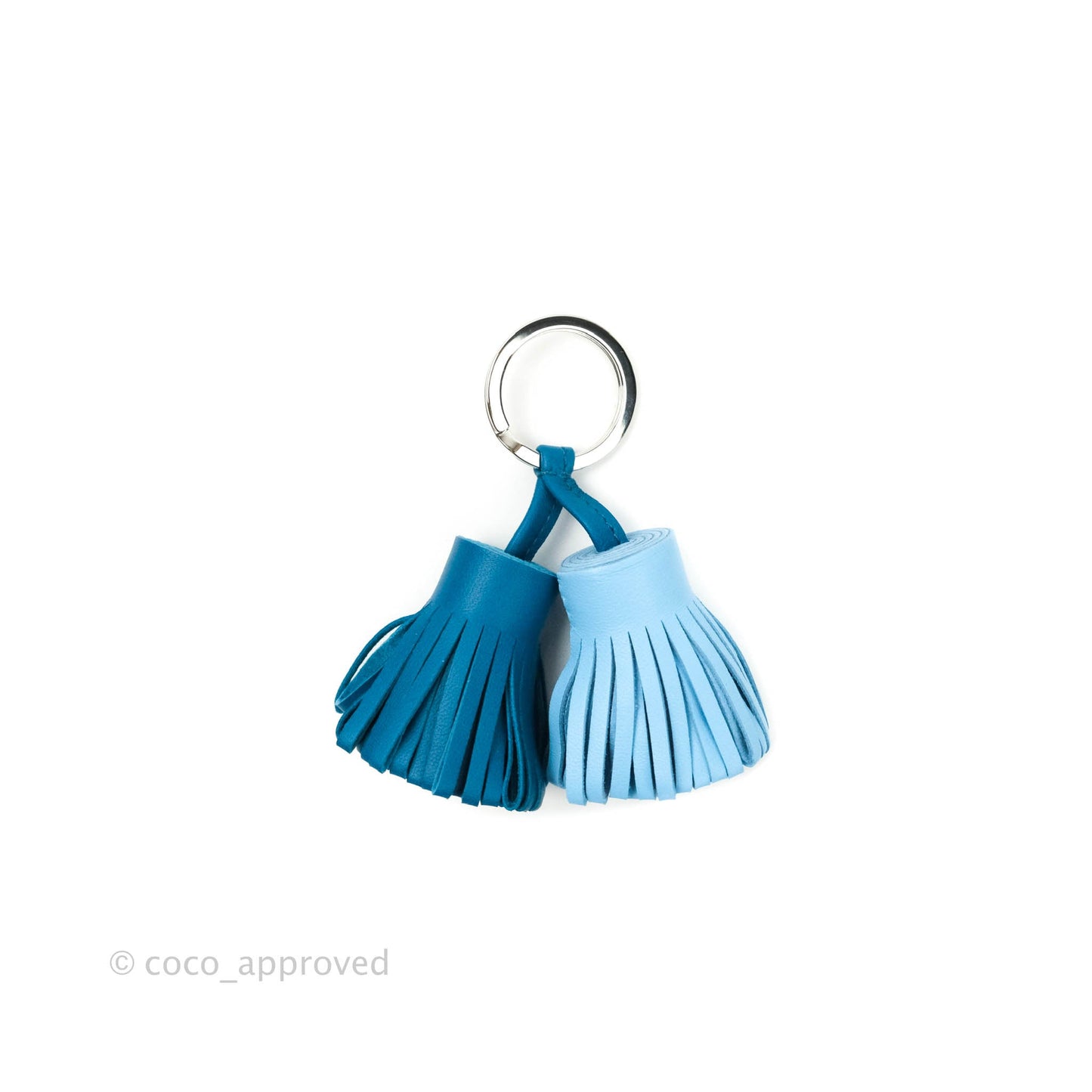 Hermès Lambskin Leather Carmen Uno-Dos Key Ring