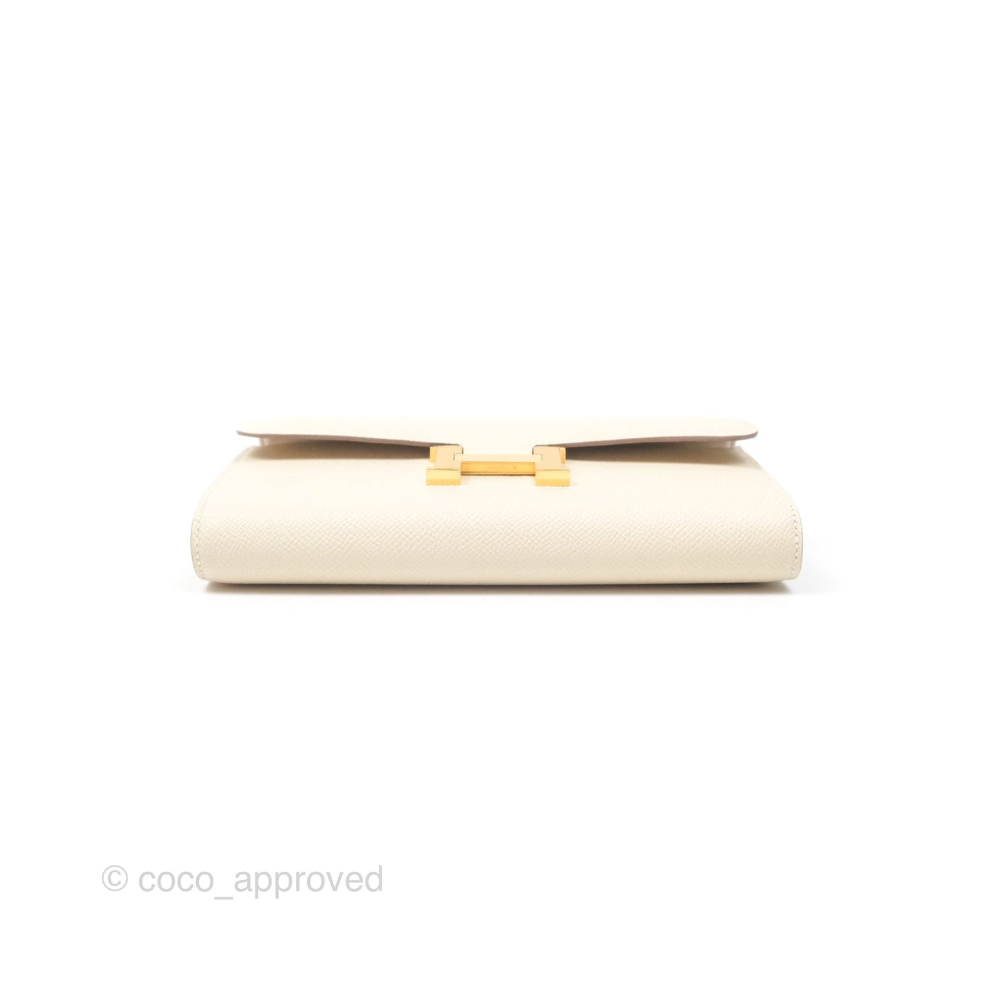 Hermès Constance Long To Go Wallet Craie 10 Epsom Gold Hardware