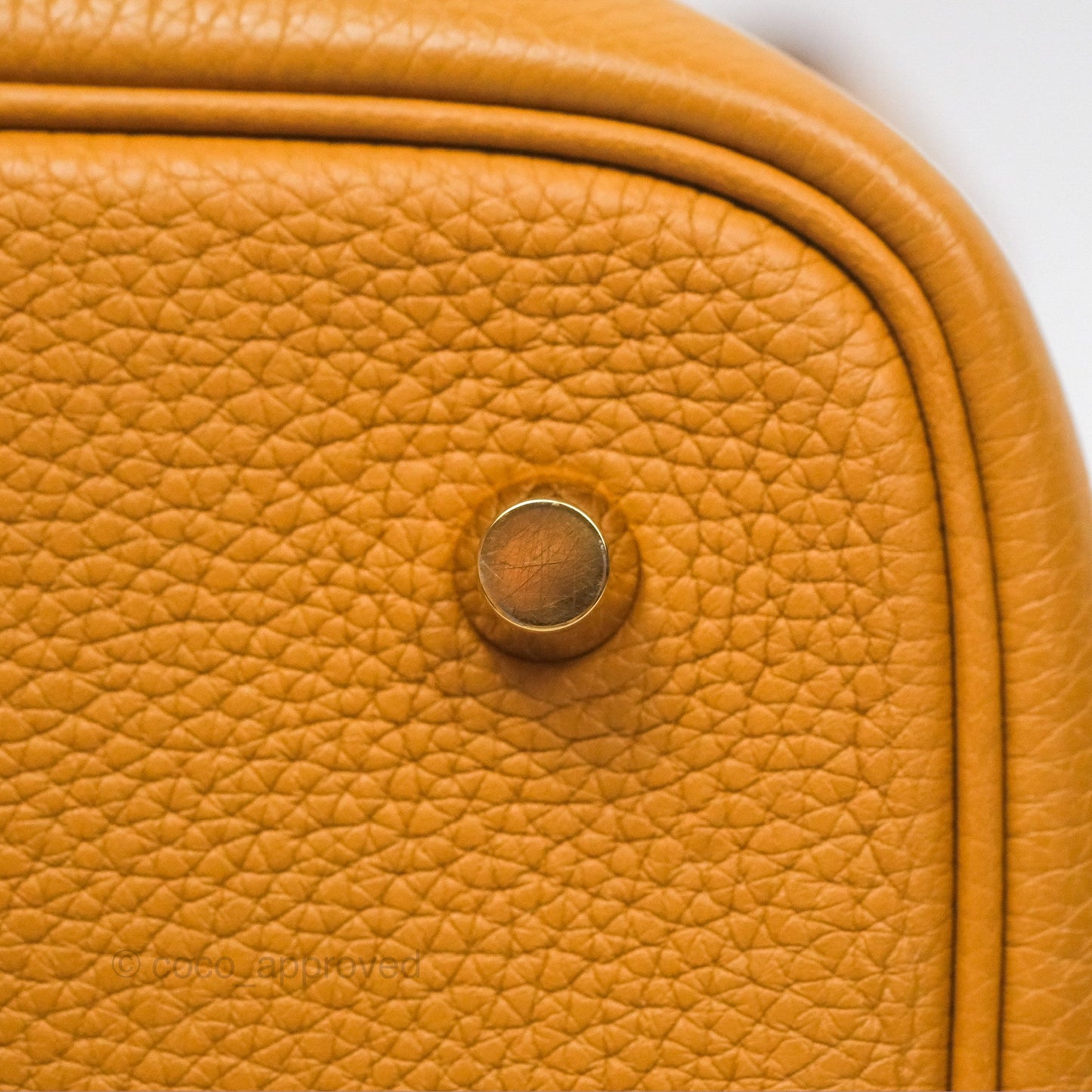 Hermès Picotin 22 Sesame 2S Clemence Gold Hardware