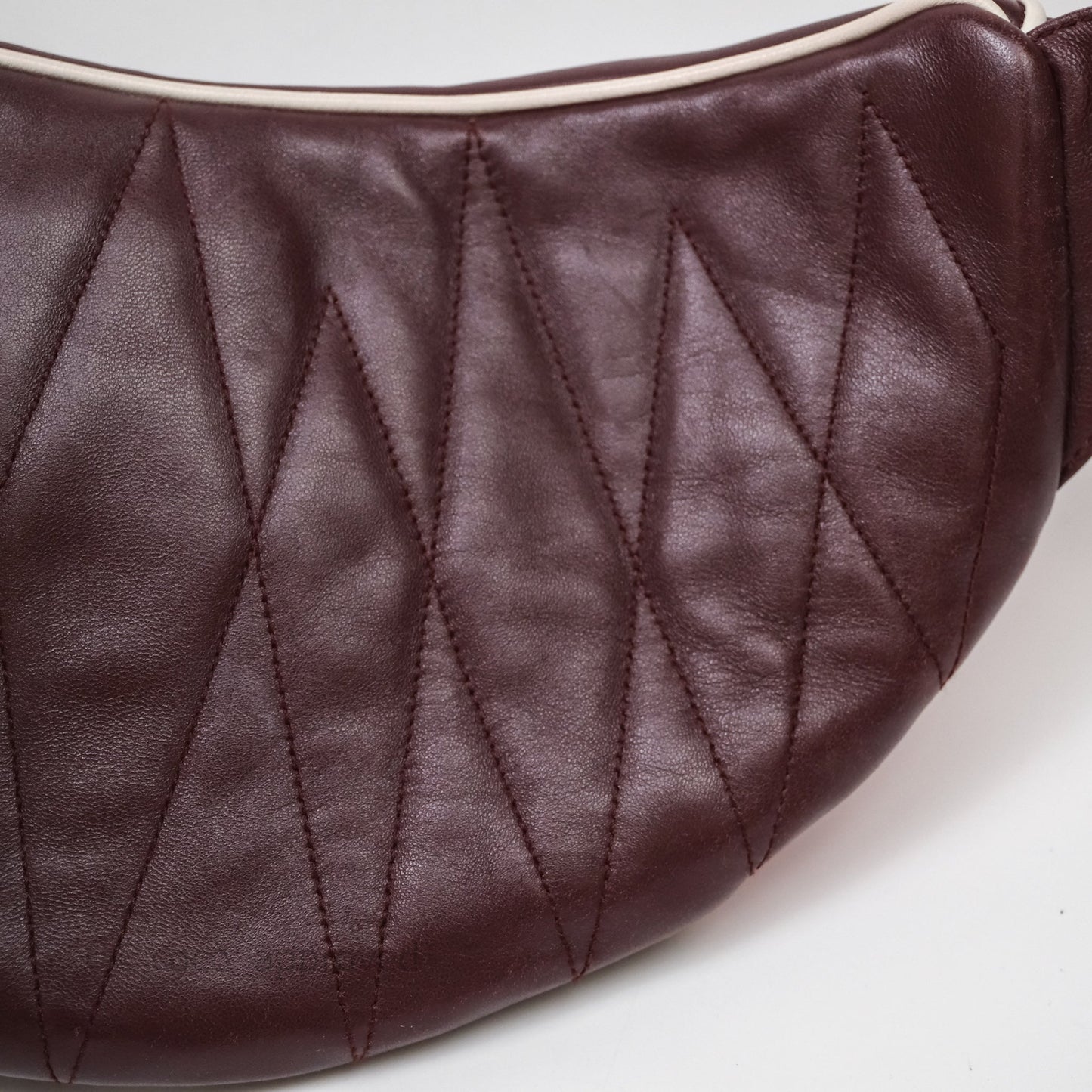 Miu Miu Bumbag Burgundy/Pink Gold Hardware