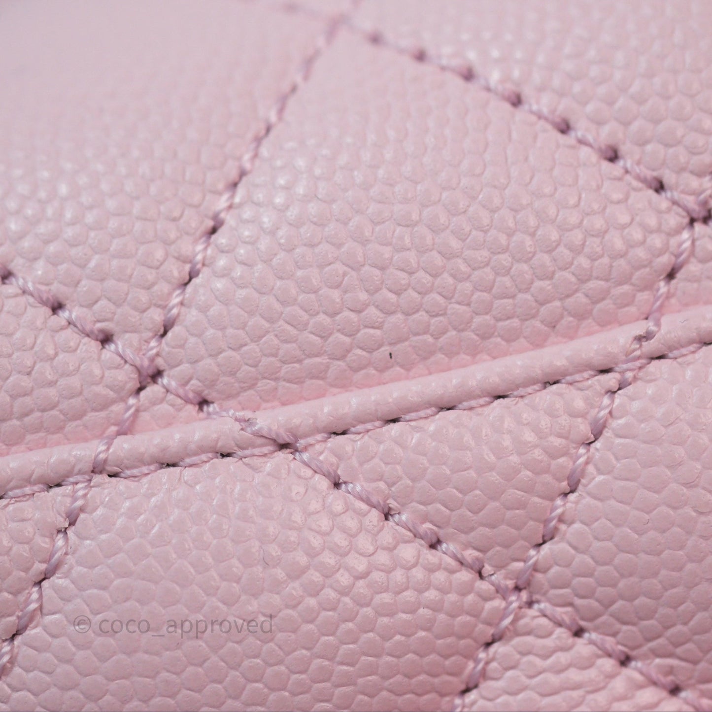 Chanel Small Coco Handle Light Pink Caviar Gold Hardware