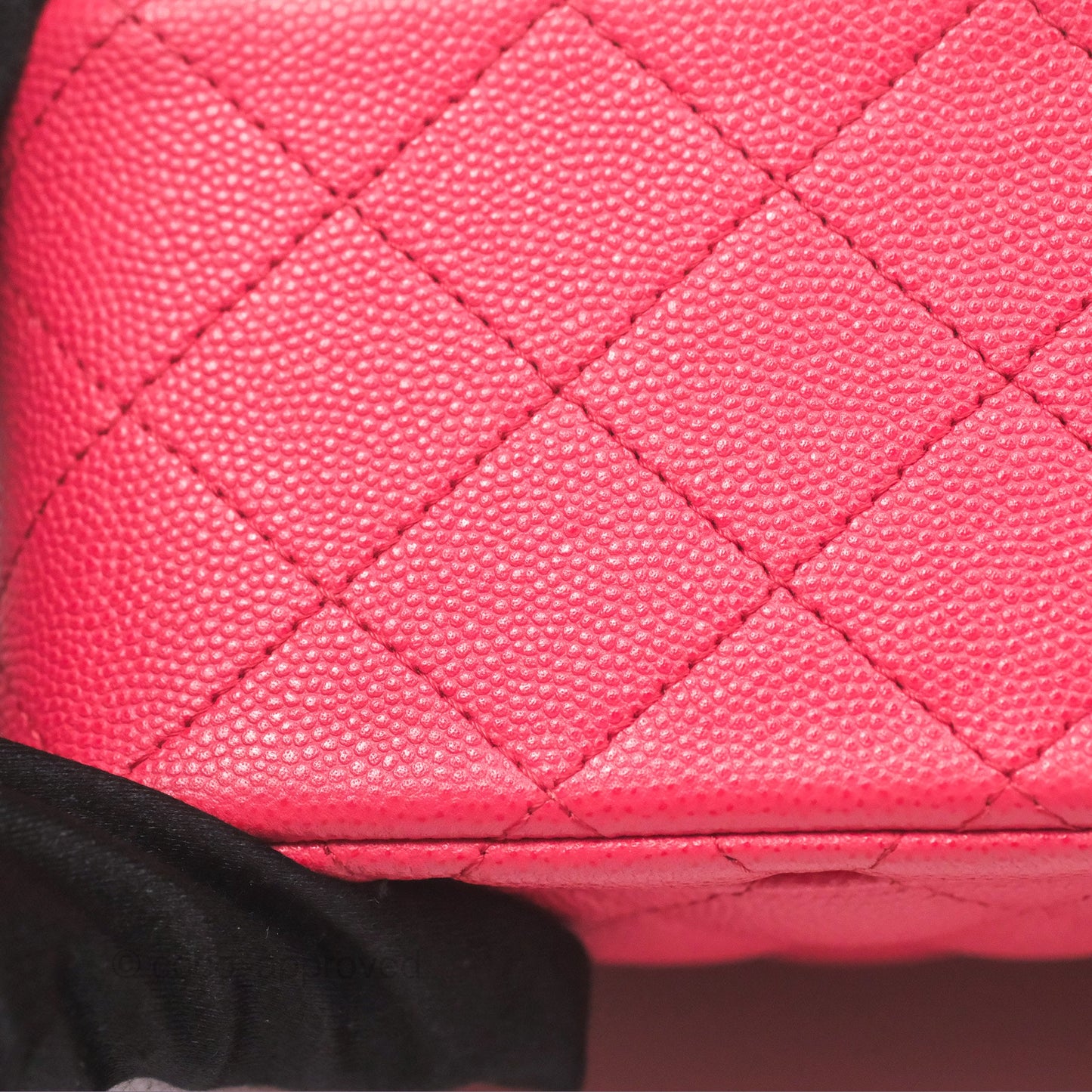 Chanel Mini Square Pink Caviar Gold Hardware 17C