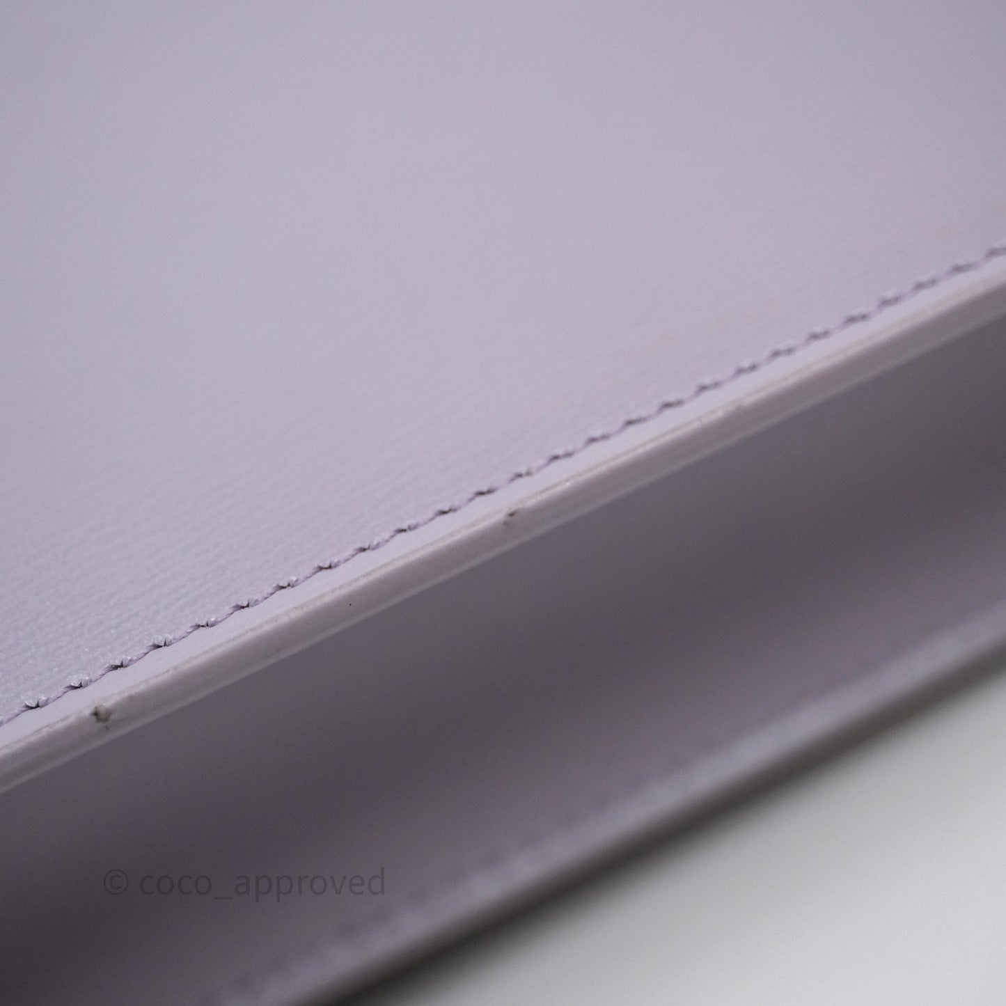 Celine Margo Wallet On Chain in Purple lavender Shiny Calfskin