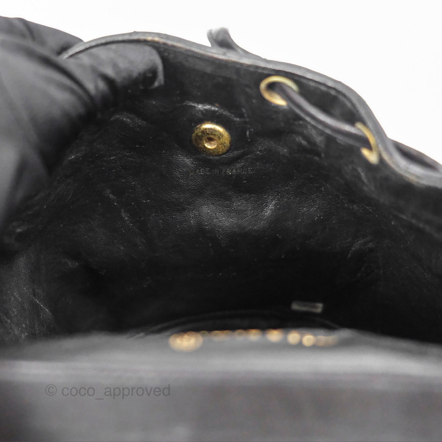 Chanel Vintage CC Duma Backpack Black Lambskin 24K Gold Hardware
