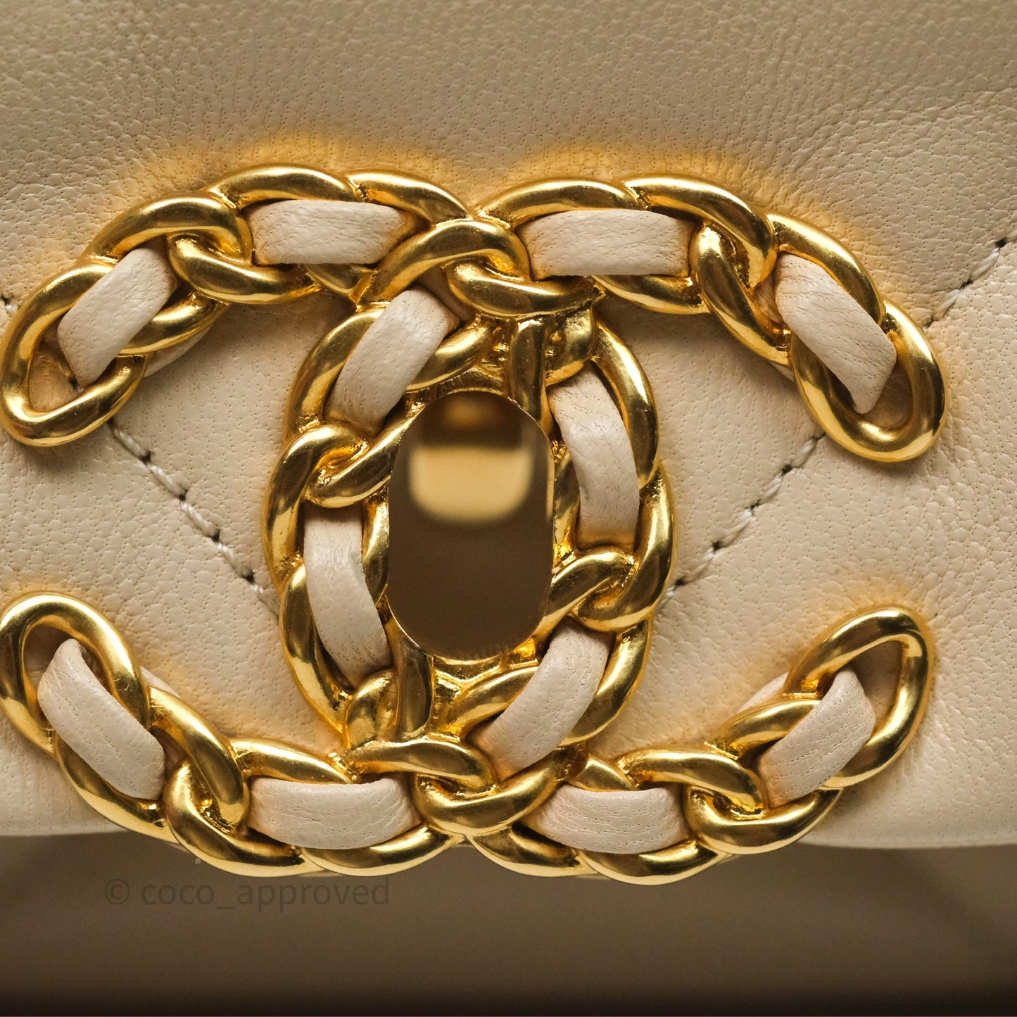 Chanel 19 Small Beige Mixed Hardware
