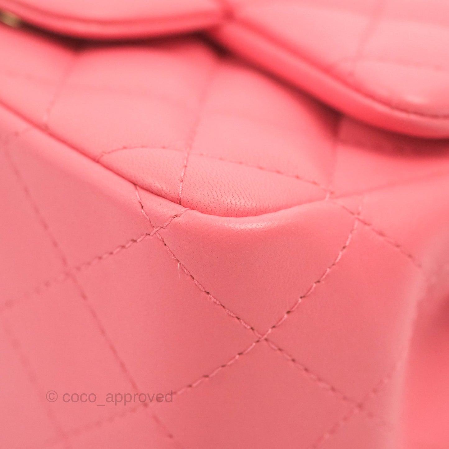 Chanel Mini Square Flap Pink Lambskin Gold Hardware