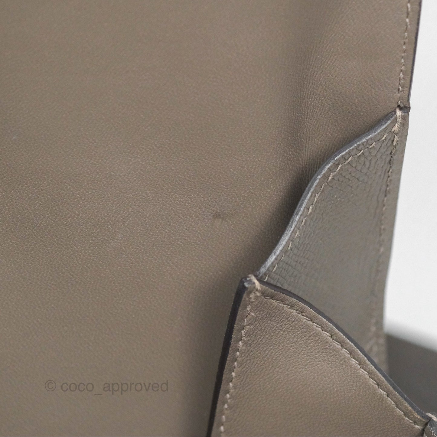 Hermès Della Cavalleria Mini Bag Gris Meyer 0L Epsom Palladium Hardware