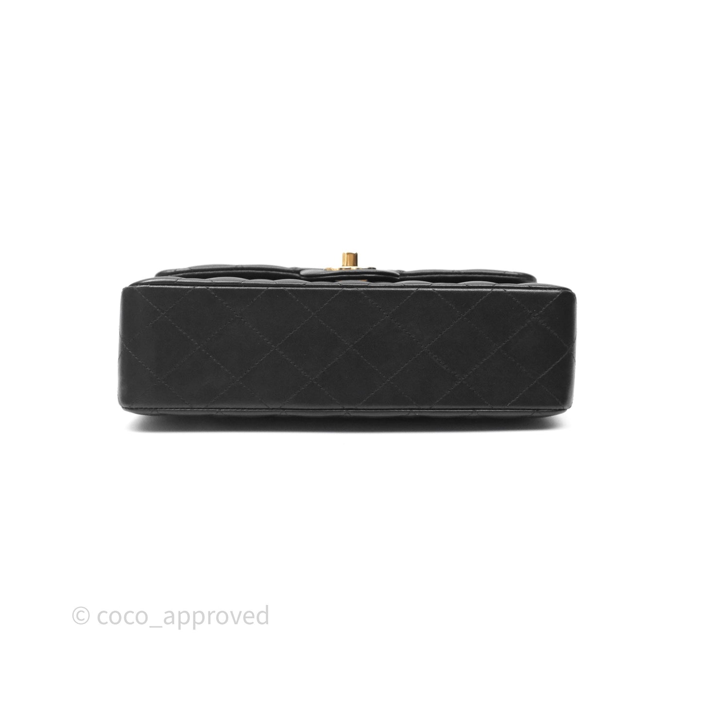 Chanel Small Classic Flap Quilted Black Lambskin Gold Hardware