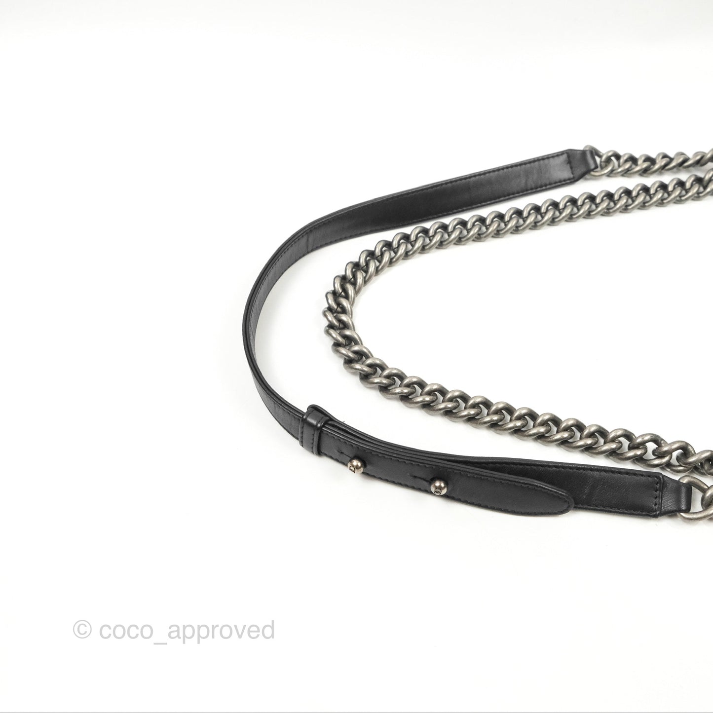 Chanel Quilted Medium Boy Black Lambskin Ruthenium Hardware