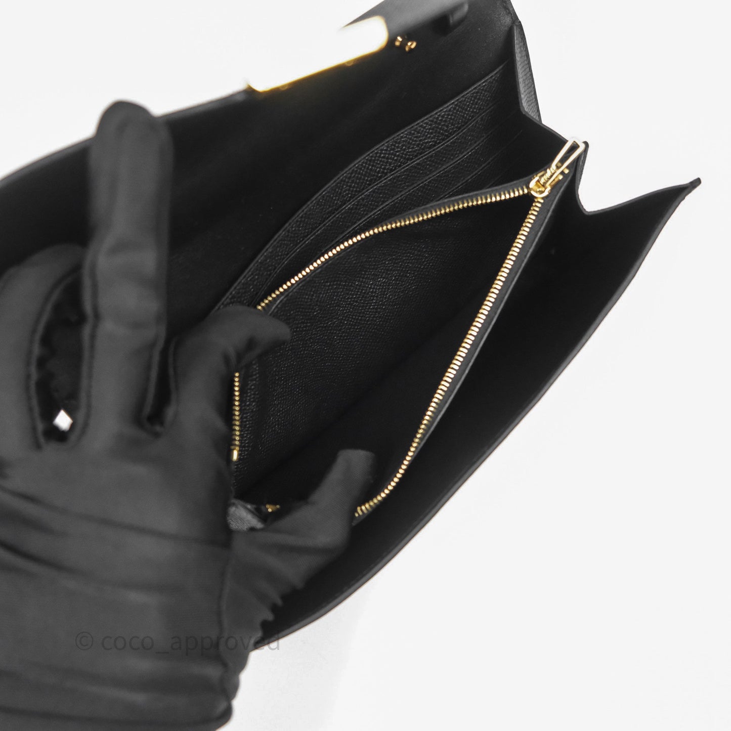 Hermès Constance Long To Go Wallet Black Noir 89 Epsom Gold Hardware