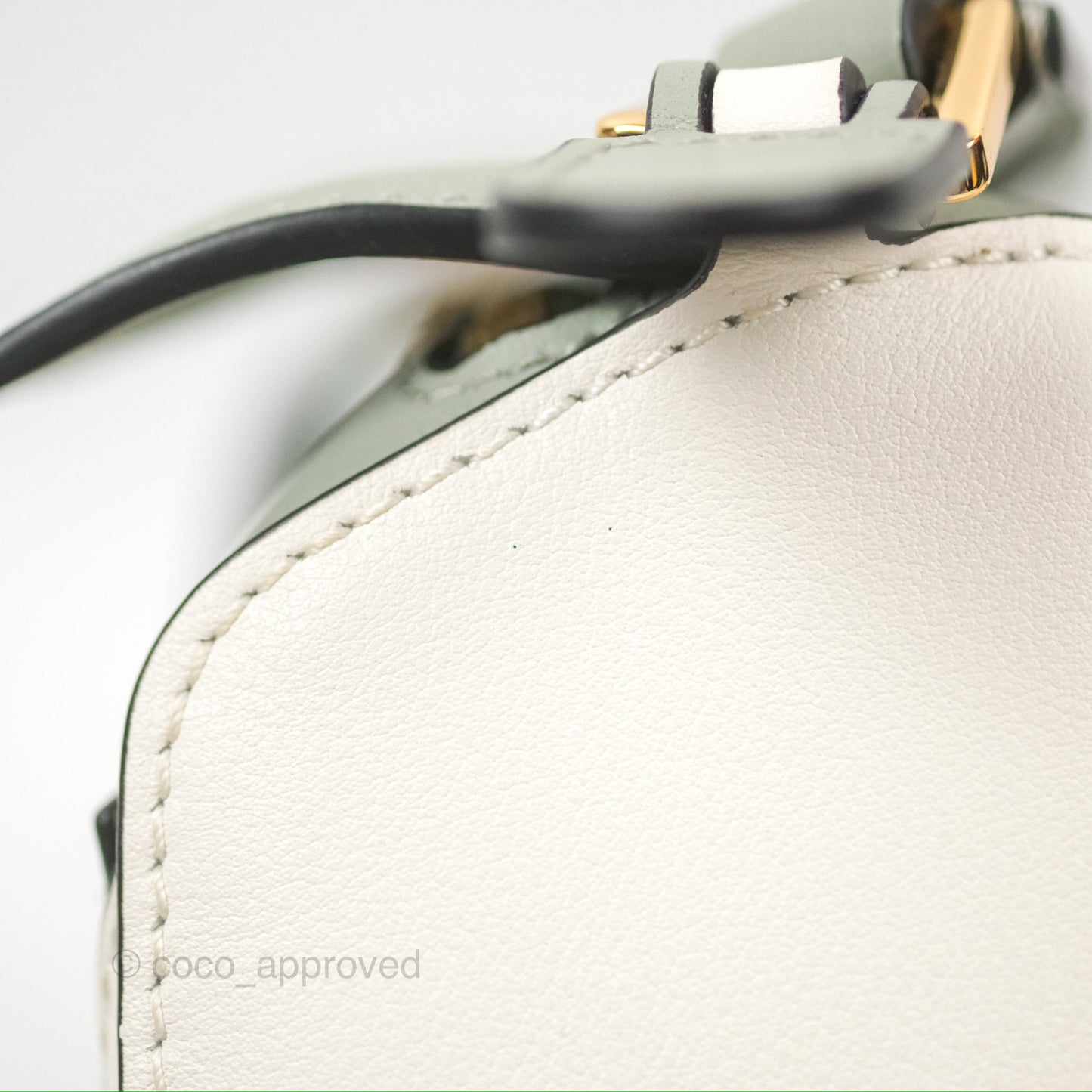 Loewe Mini Puzzle Bag Ash Green Calfskin