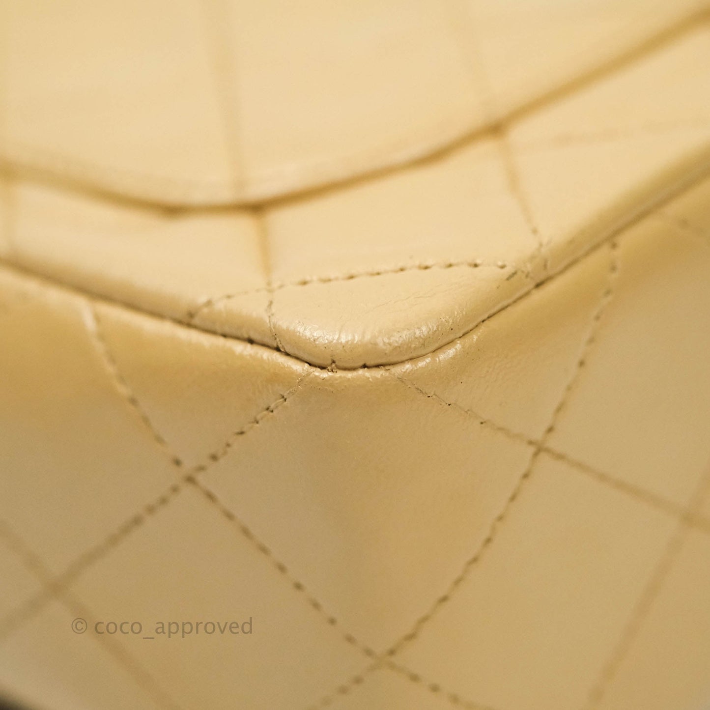 Chanel Mini Square Beige Lambskin 24K Gold Hardware