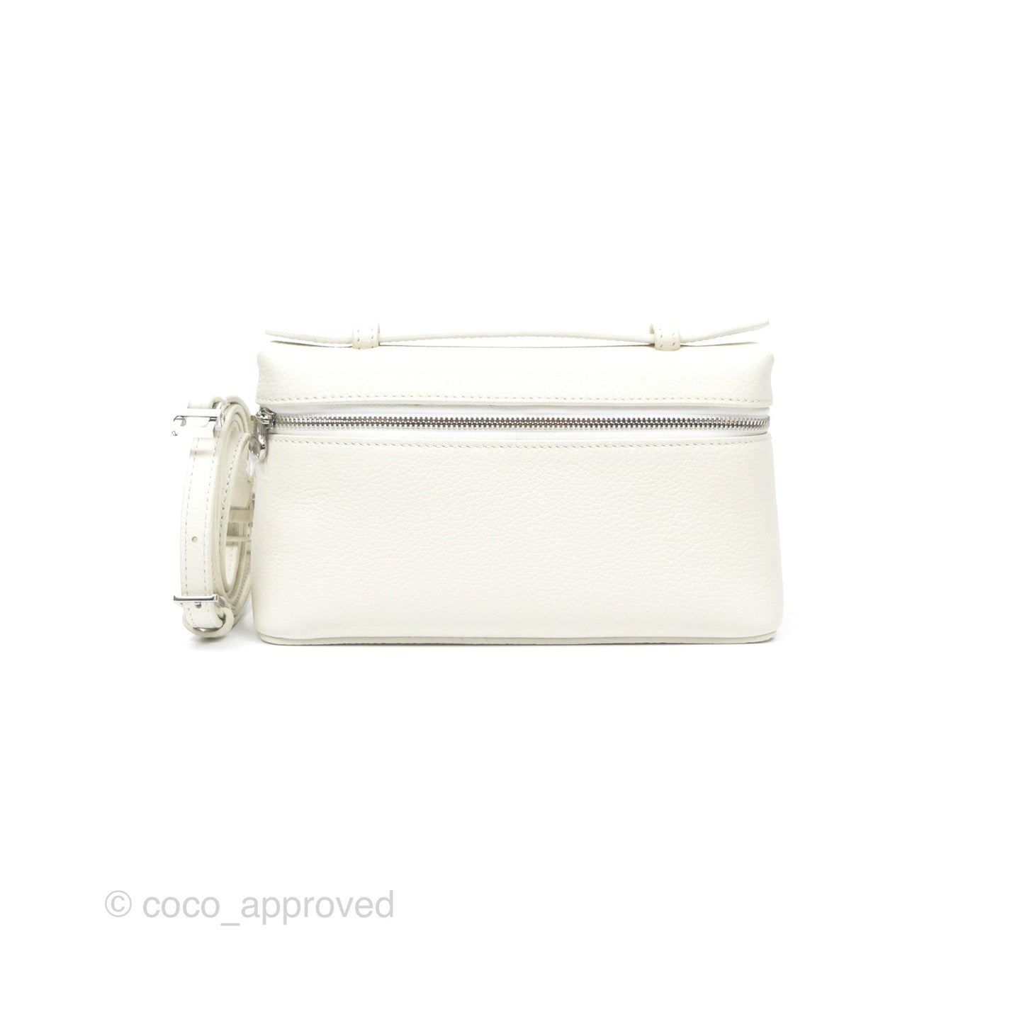 Loro Piana Extra Pocket L19 White Grained Calfskin