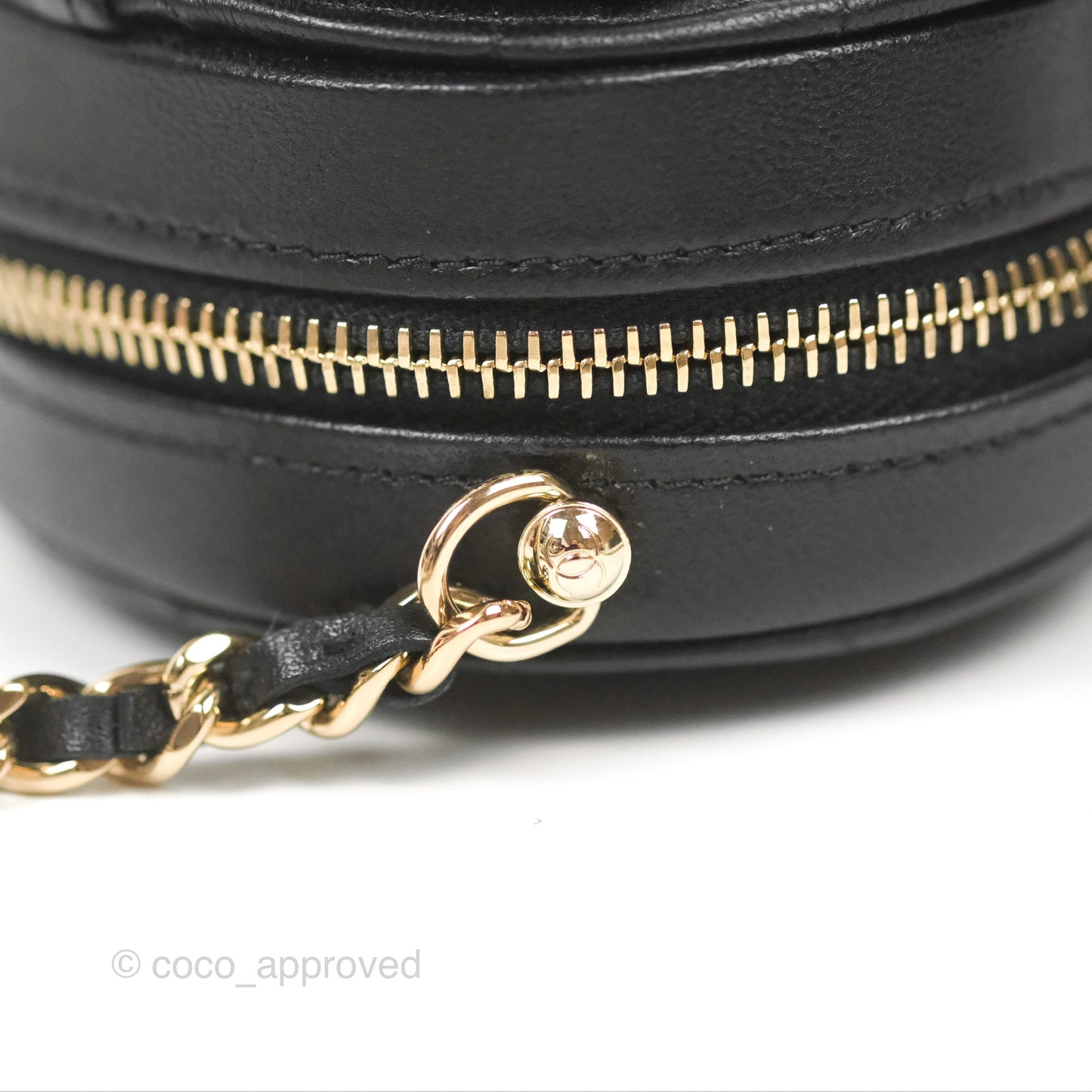 Chanel Small Heart Bag Black Lambskin Gold Hardware 22S