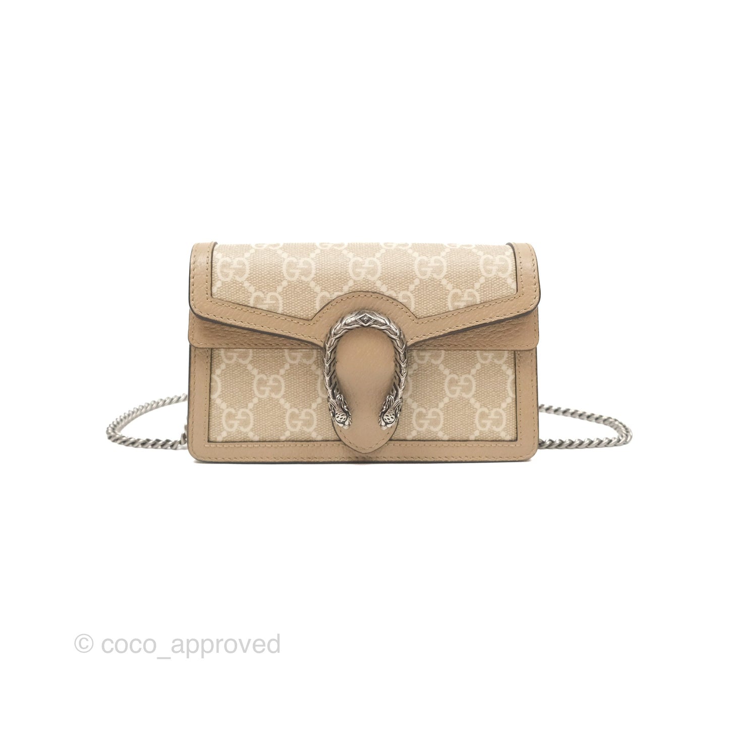 Gucci Dionysus GG Super Mini Crossbody Bag Ruthenium Hardware