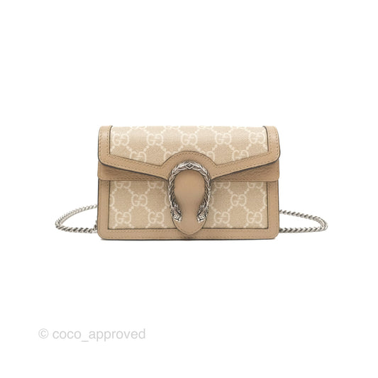 Gucci Dionysus GG Super Mini Crossbody Bag Ruthenium Hardware