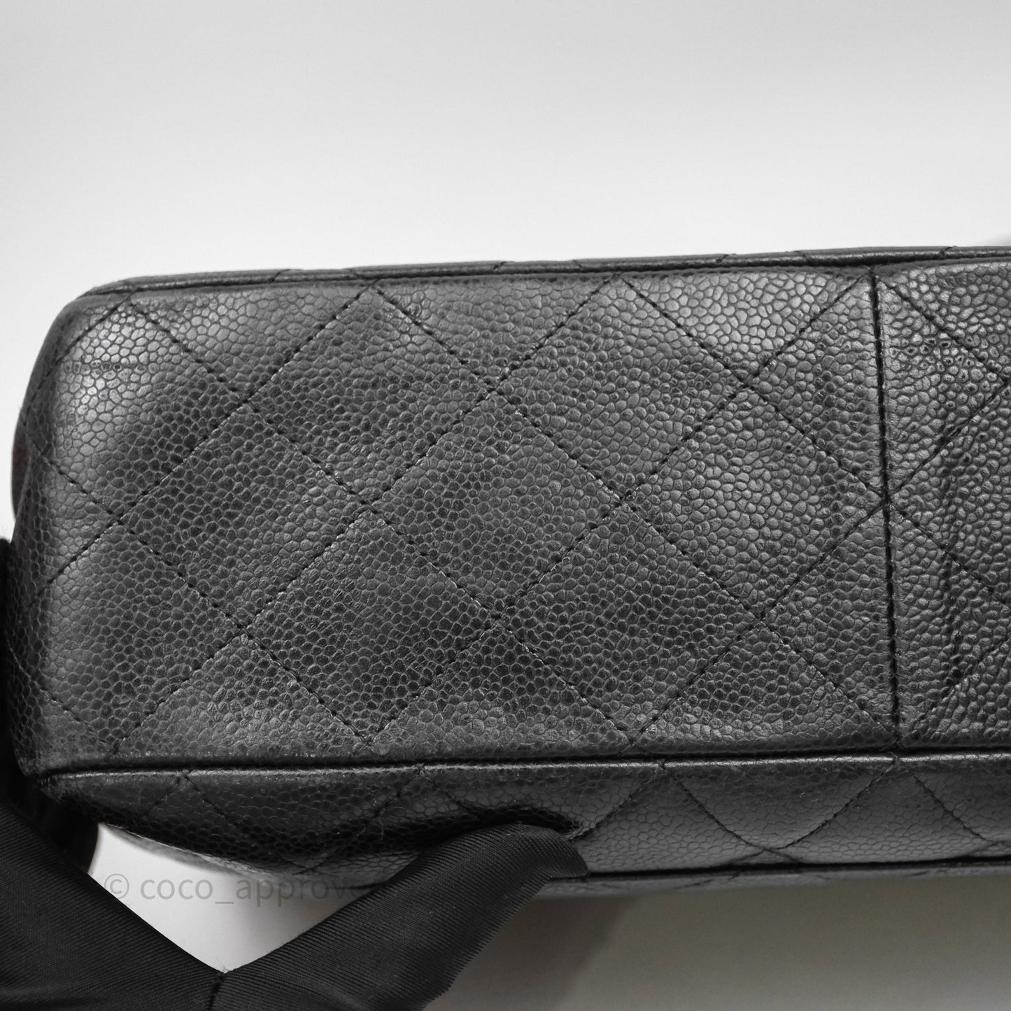 Chanel Jumbo Single Flap Black Caviar Gold Hardware⁣⁣