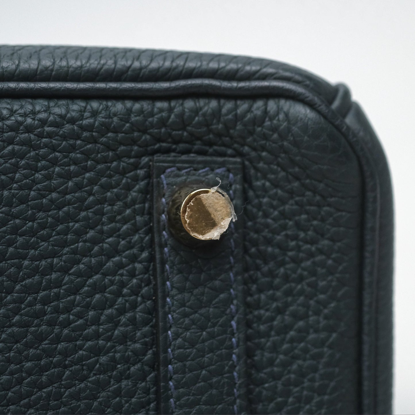 Hermès Birkin 25 Retourne Vert Rousseau V0 Togo Gold Hardware