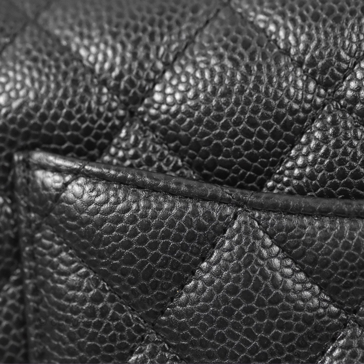 Chanel Classic Quilted Mini Rectangular Flap Black Caviar Silver Hardware