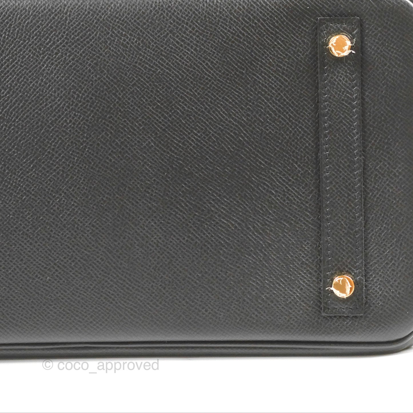 Hermès Birkin 30 Black Epsom Gold Hardware