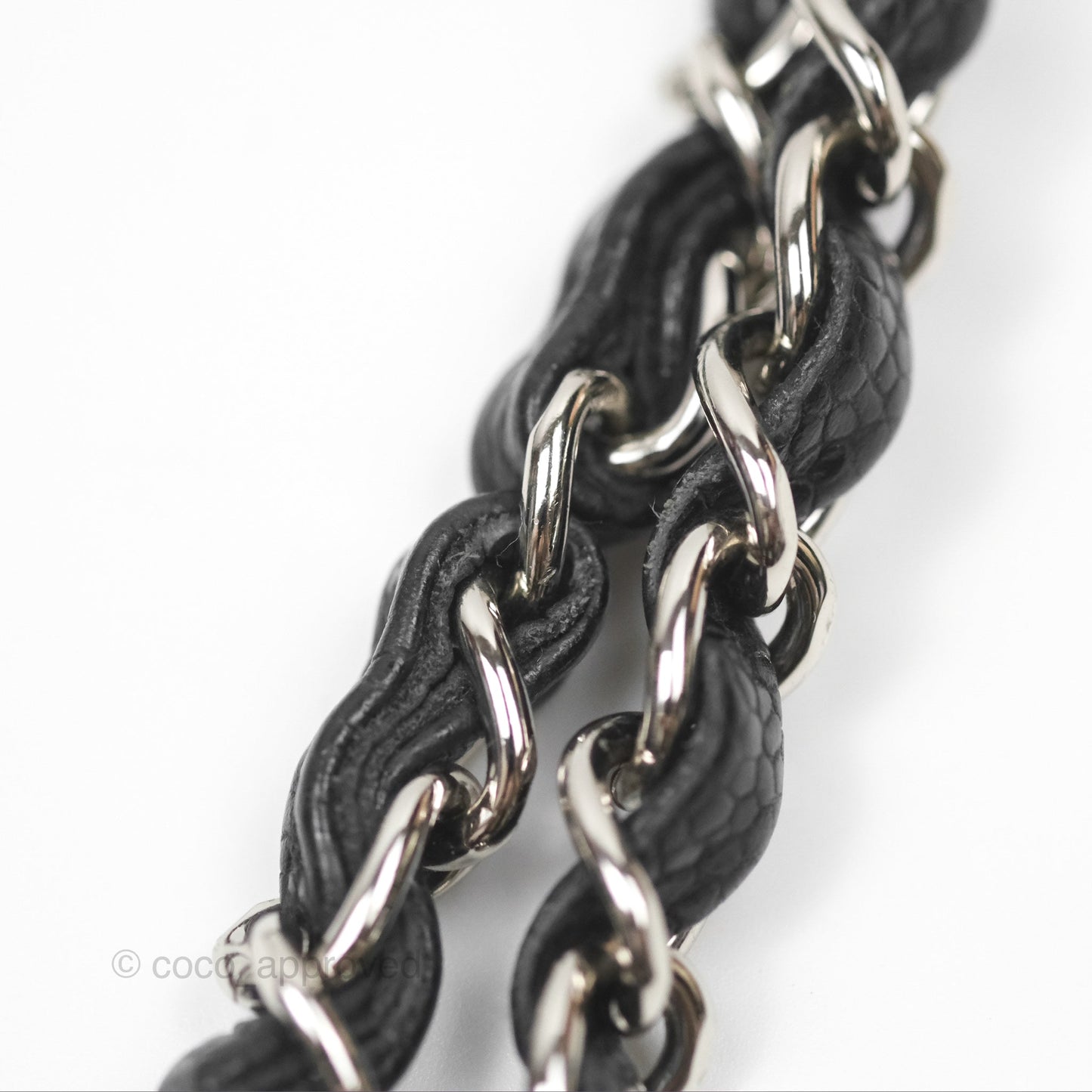 Chanel Classic M/L Medium Flap Quilted Black Caviar Silver Hardware