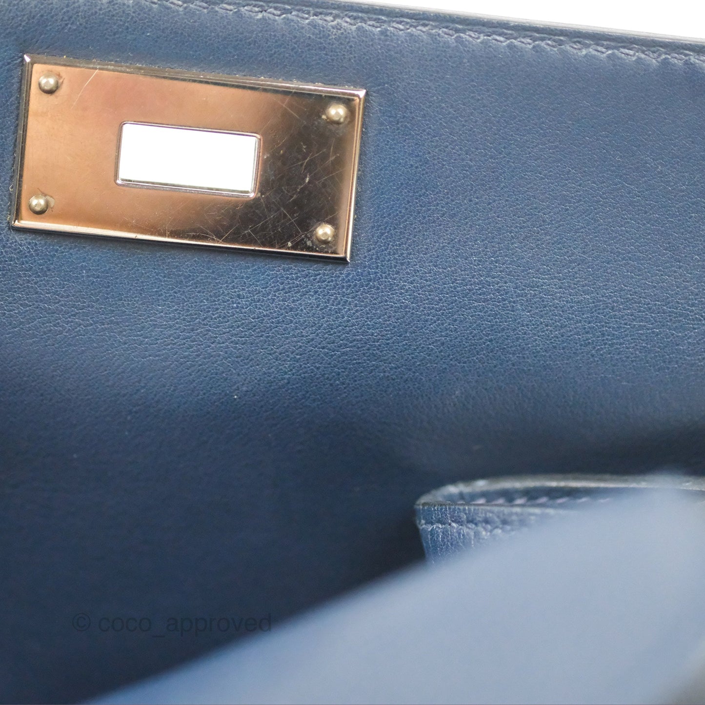 Hermès ToolBox 20 Navy Swift Palladium Hardware