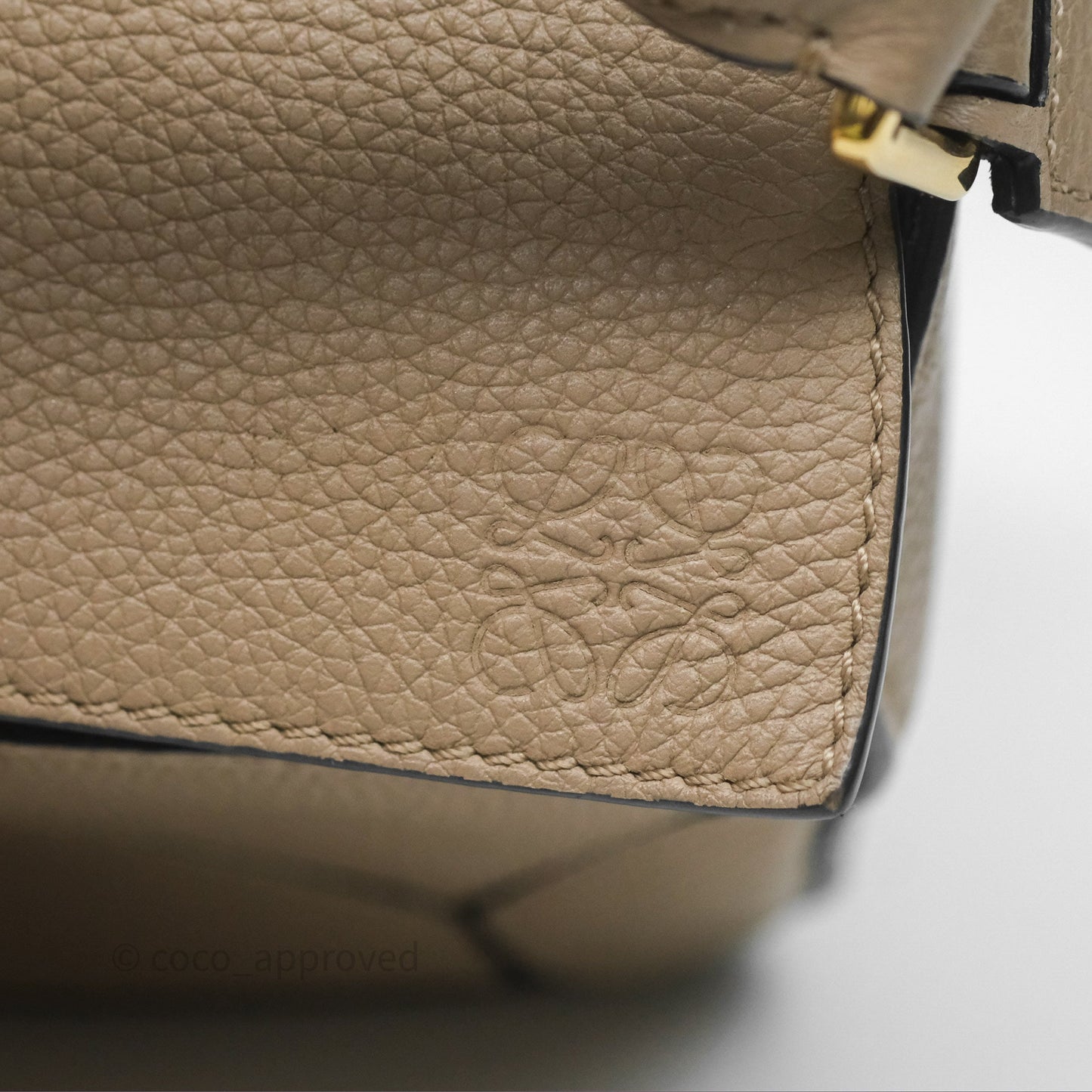 Loewe Mini Puzzle Bag Beige Calfskin