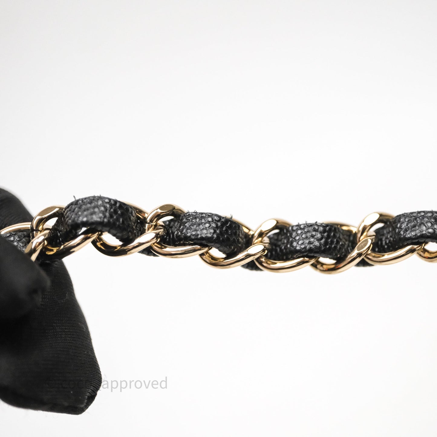 Chanel Quilted Mini Rectangular Black Caviar Gold Hardware