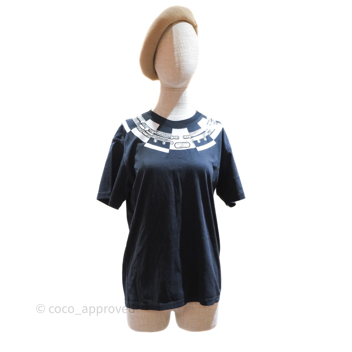Hermès Le Tresor De Medor T-Shirt Black Size 36