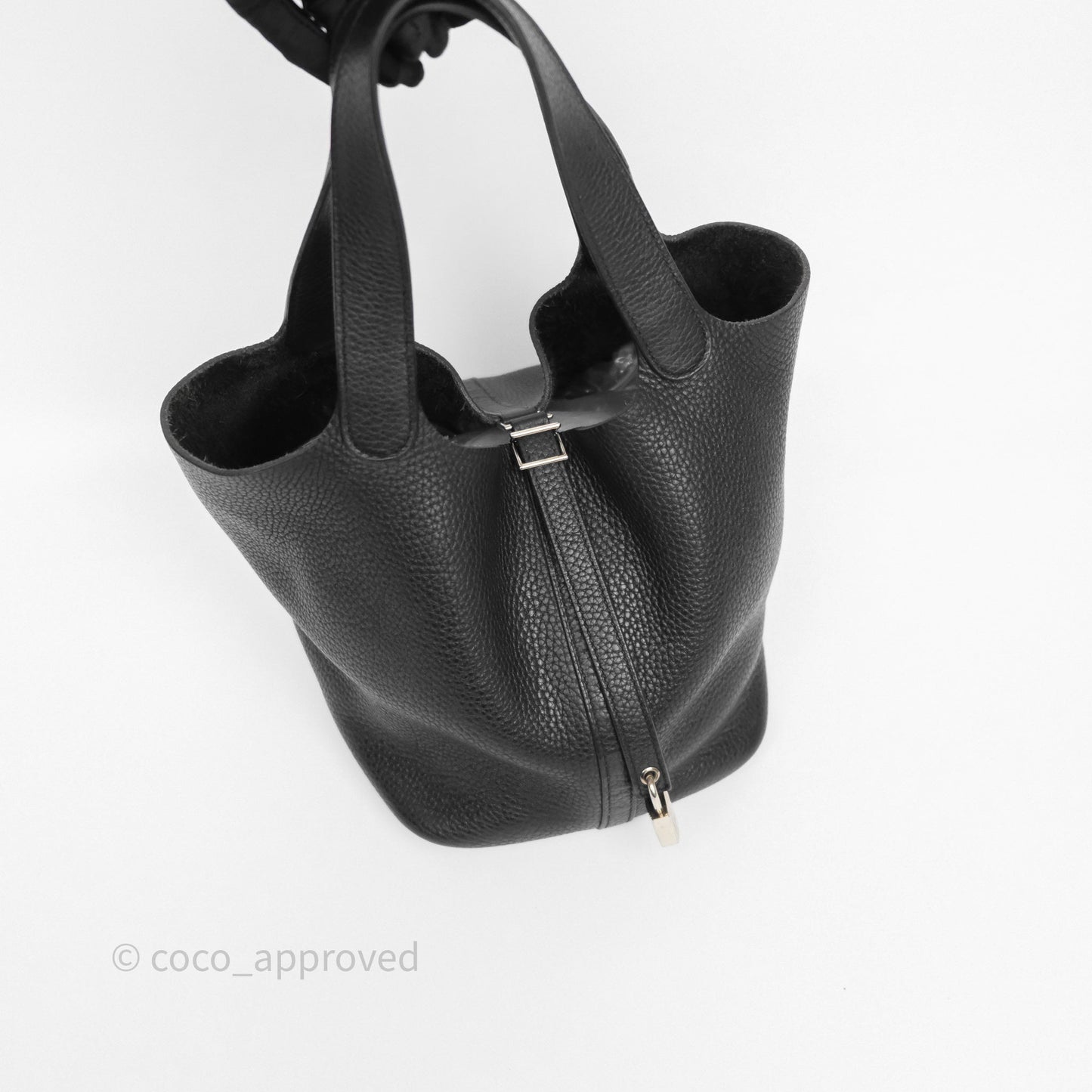 Hermès Picotin 22 Black Noir 89 Clemence Palladium Hardware