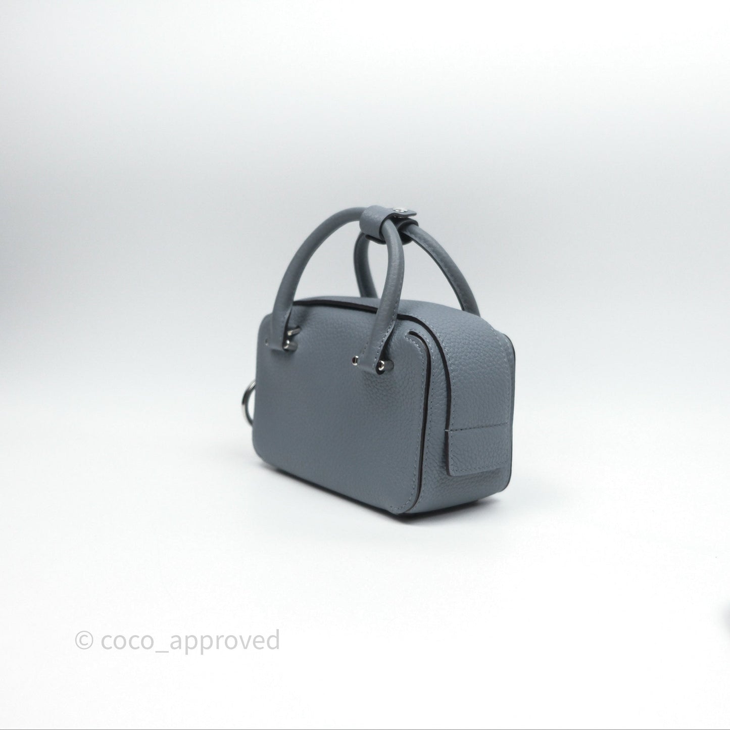 Delvaux Cool Box Nano Taurillon Soft Grained Calfskin Pacific Palladium Hardware