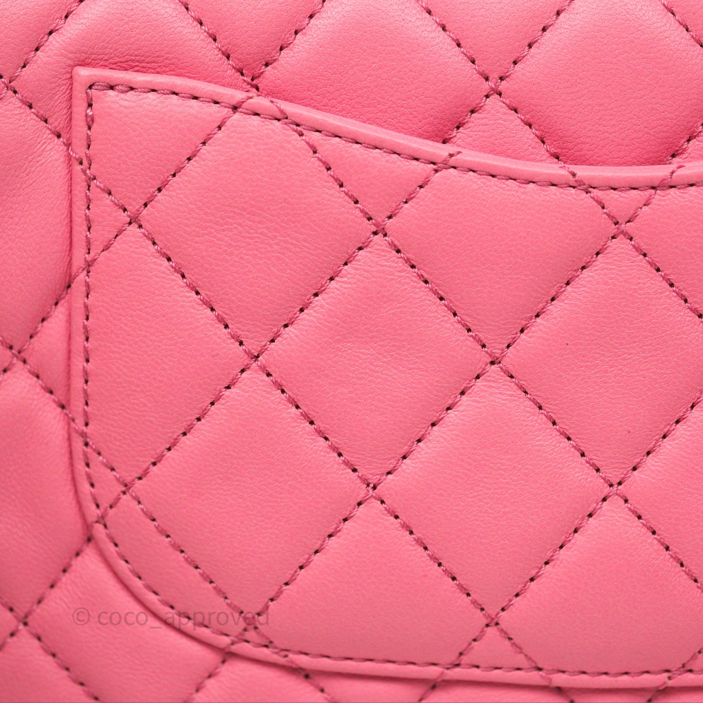 Chanel Mini Rectangular Pearl Crush Quilted Pink Lambskin Aged Gold Hardware
