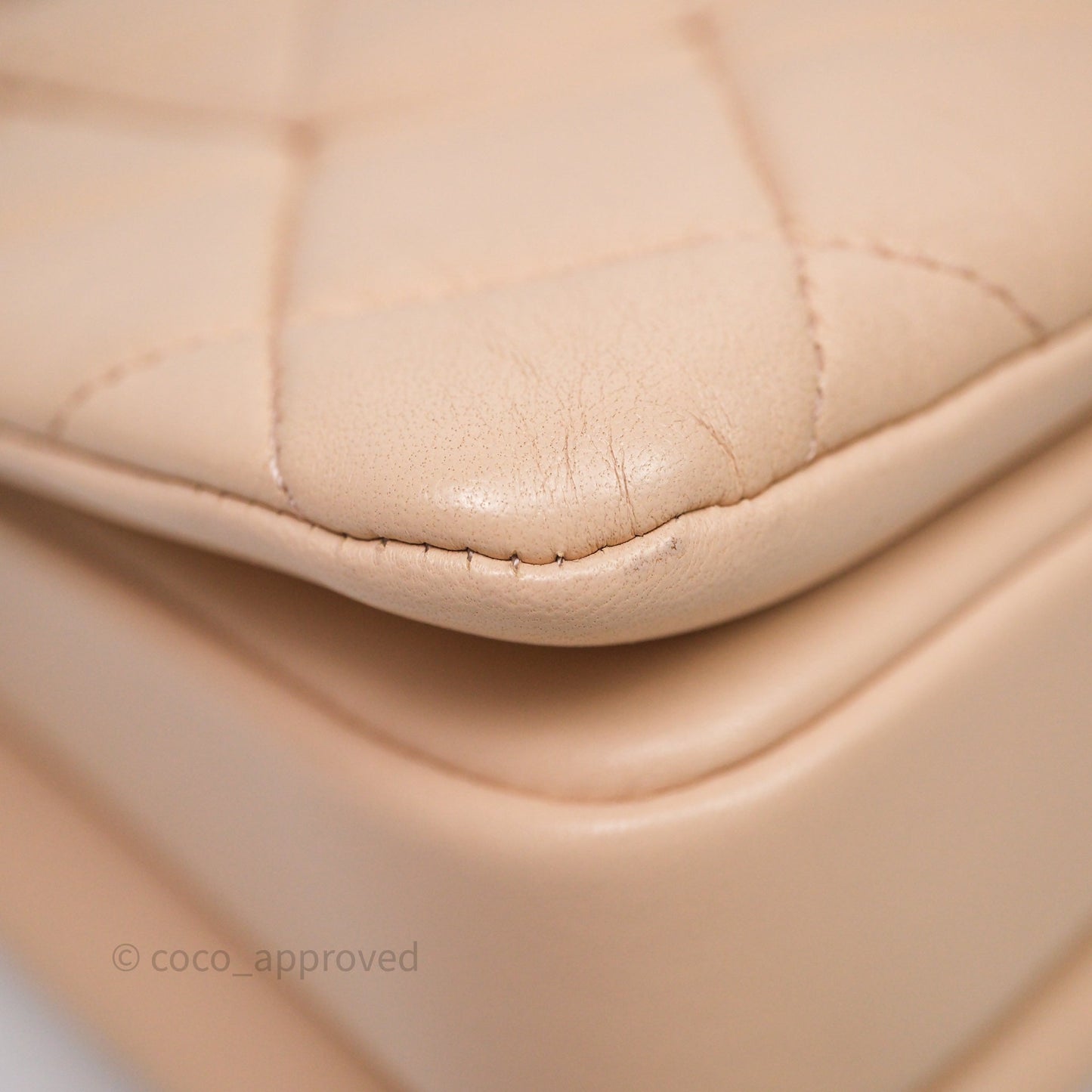 Chanel Small Trendy CC Beige Lambskin Gold Hardware