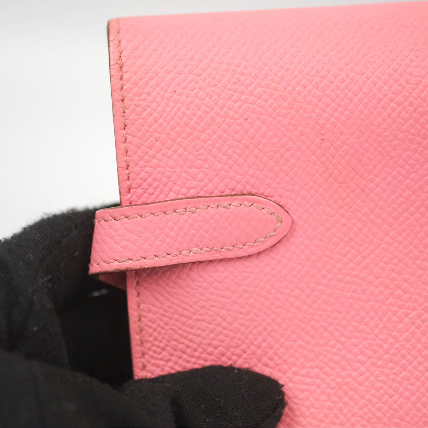 Hermès Small Kelly Wallet Rose Confetti Epsom Palladium Hardware