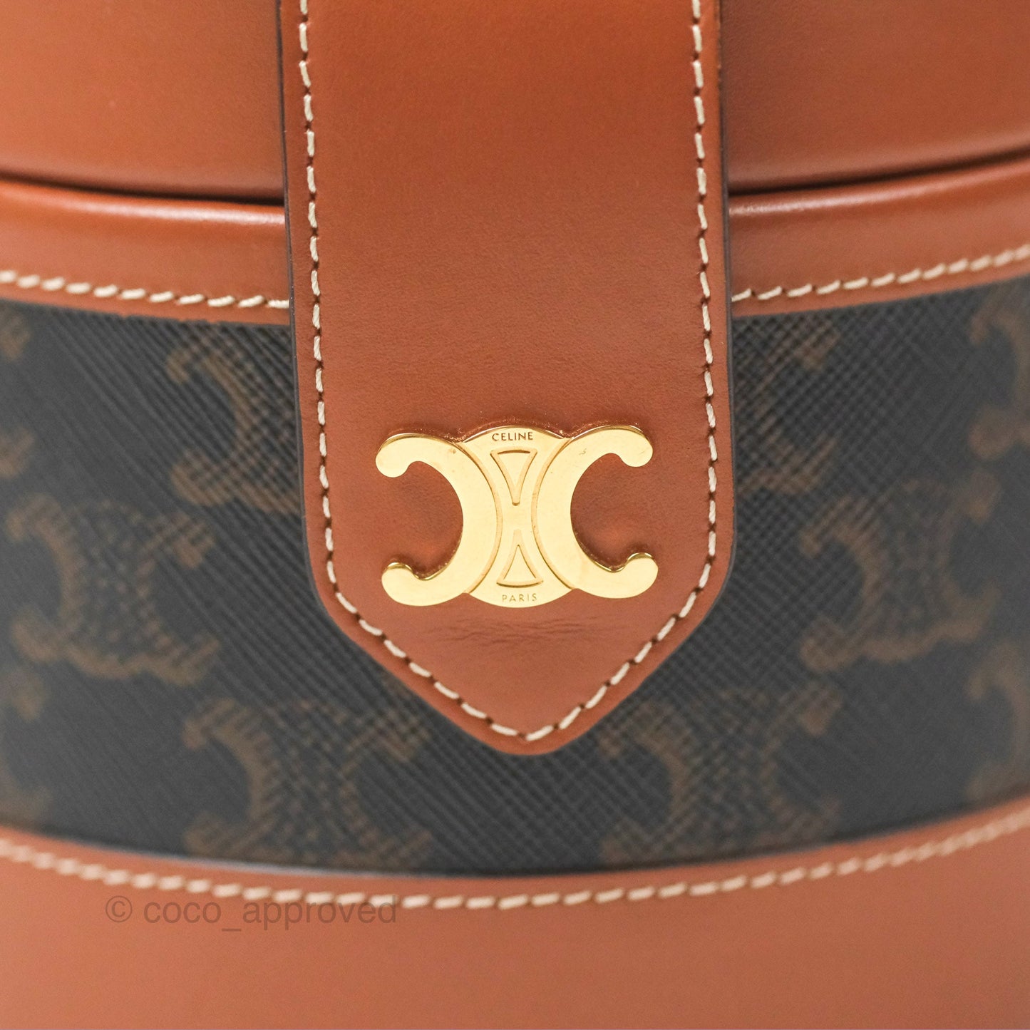 Celine Small Tambour Triomphe Canvas