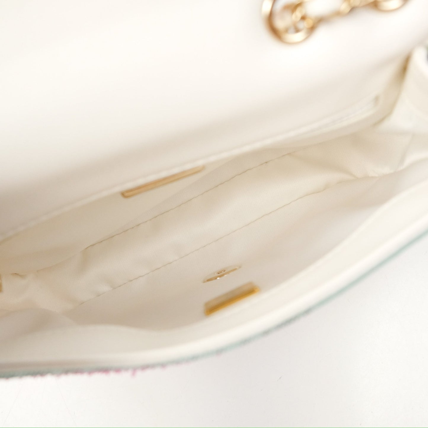 Chanel Mini Sequins Logo Flap Bag Multicolour Gold Hardware 22S