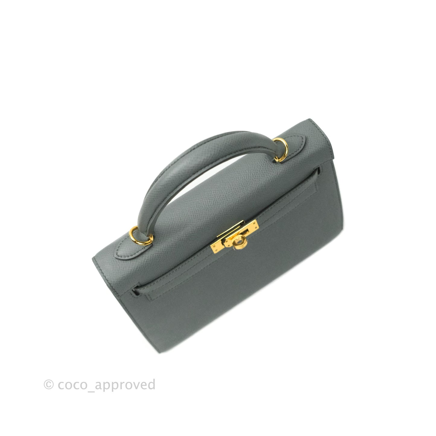 Hermès Kelly 25 Vert Amande Epsom Sellier Gold Hardware